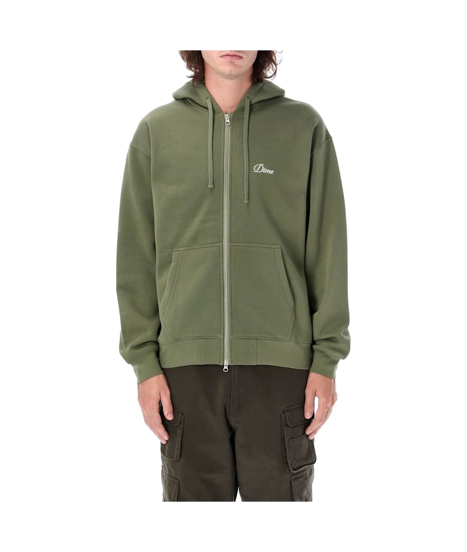 Dime Cursive Zip Hoodie | italist