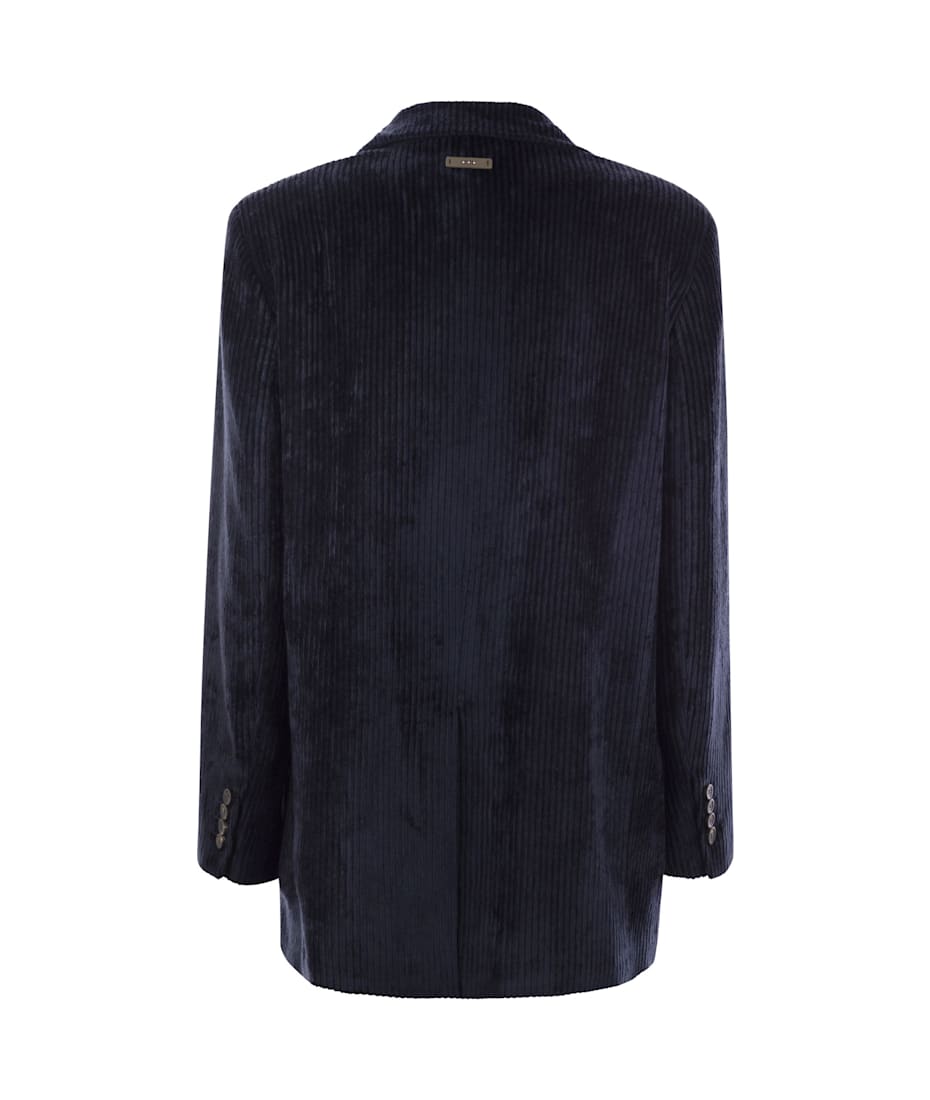 スーツ PESERICO Velvet double-breasted blazer Peserico Velvet Double-breasted Blazer | italist
