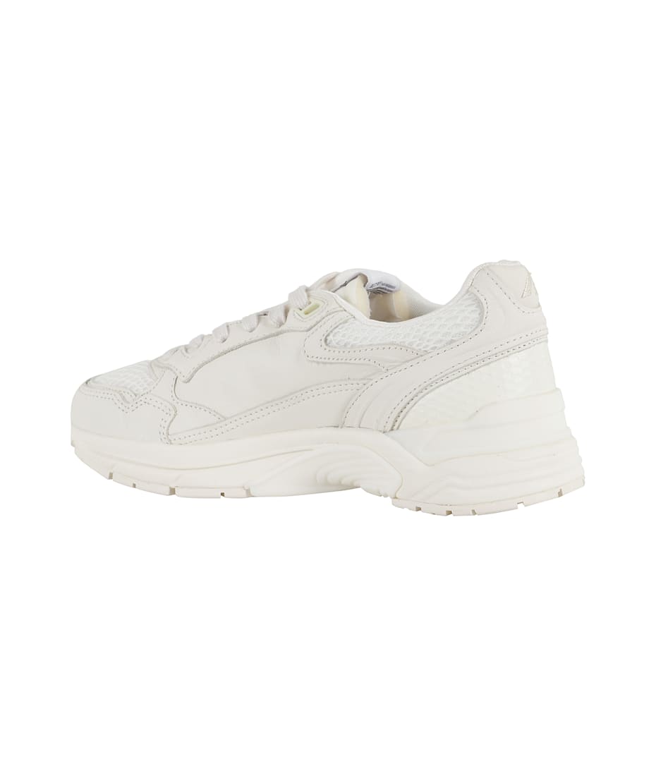 Autry White Leather And Mesh Hyperway Sneakers | italist Autry White Leather And Mesh Hyperway Sneakers | italist