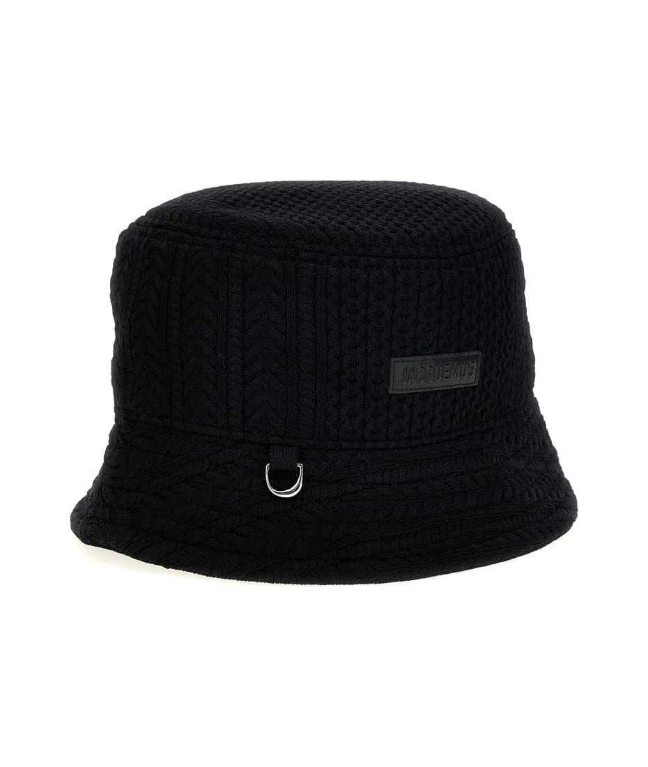 Jacquemus 'le Bob Belo' Bucket Hat - Black  