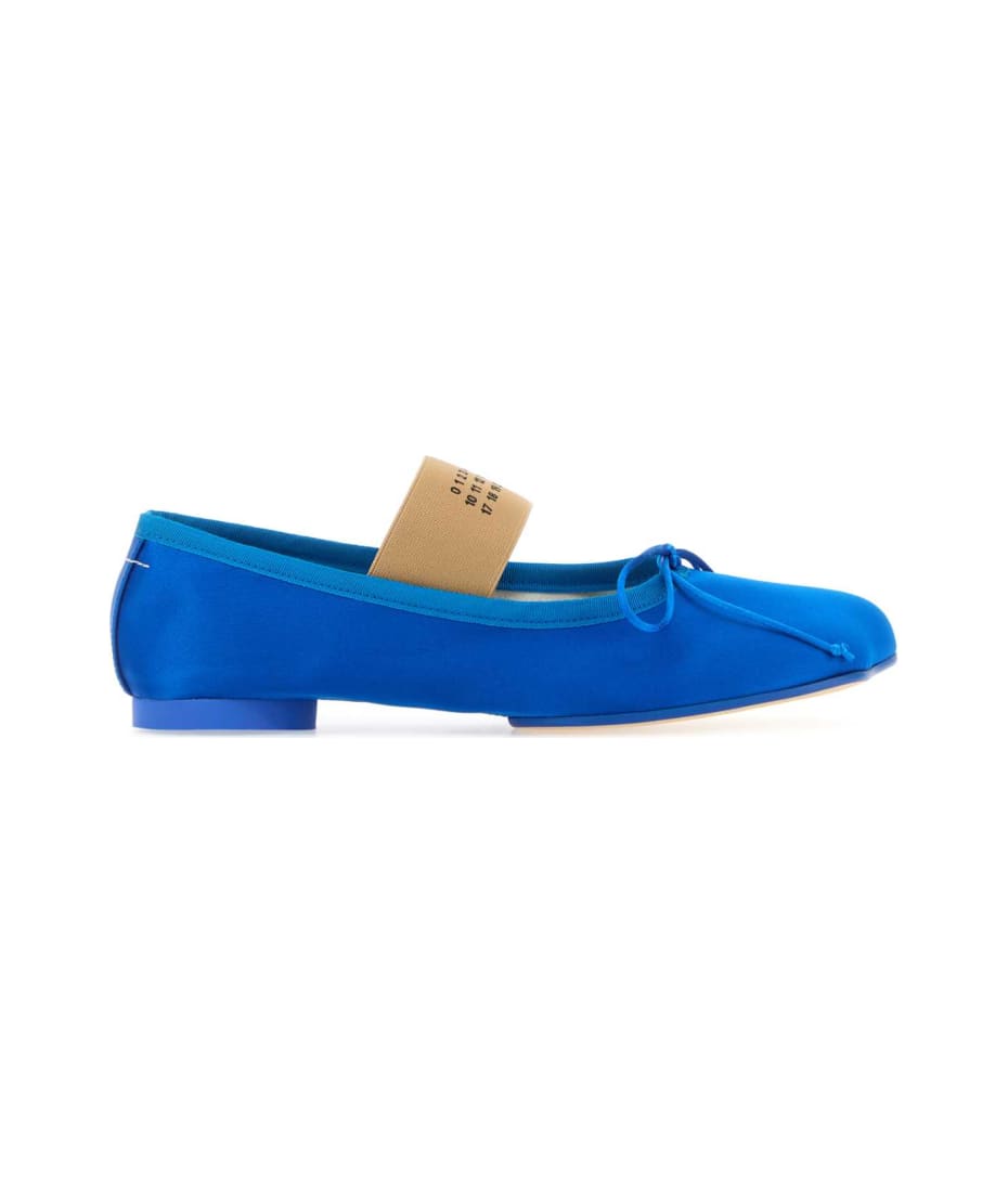MM6 Maison Margiela Electric Blue Fabric Atomic Ballerinas