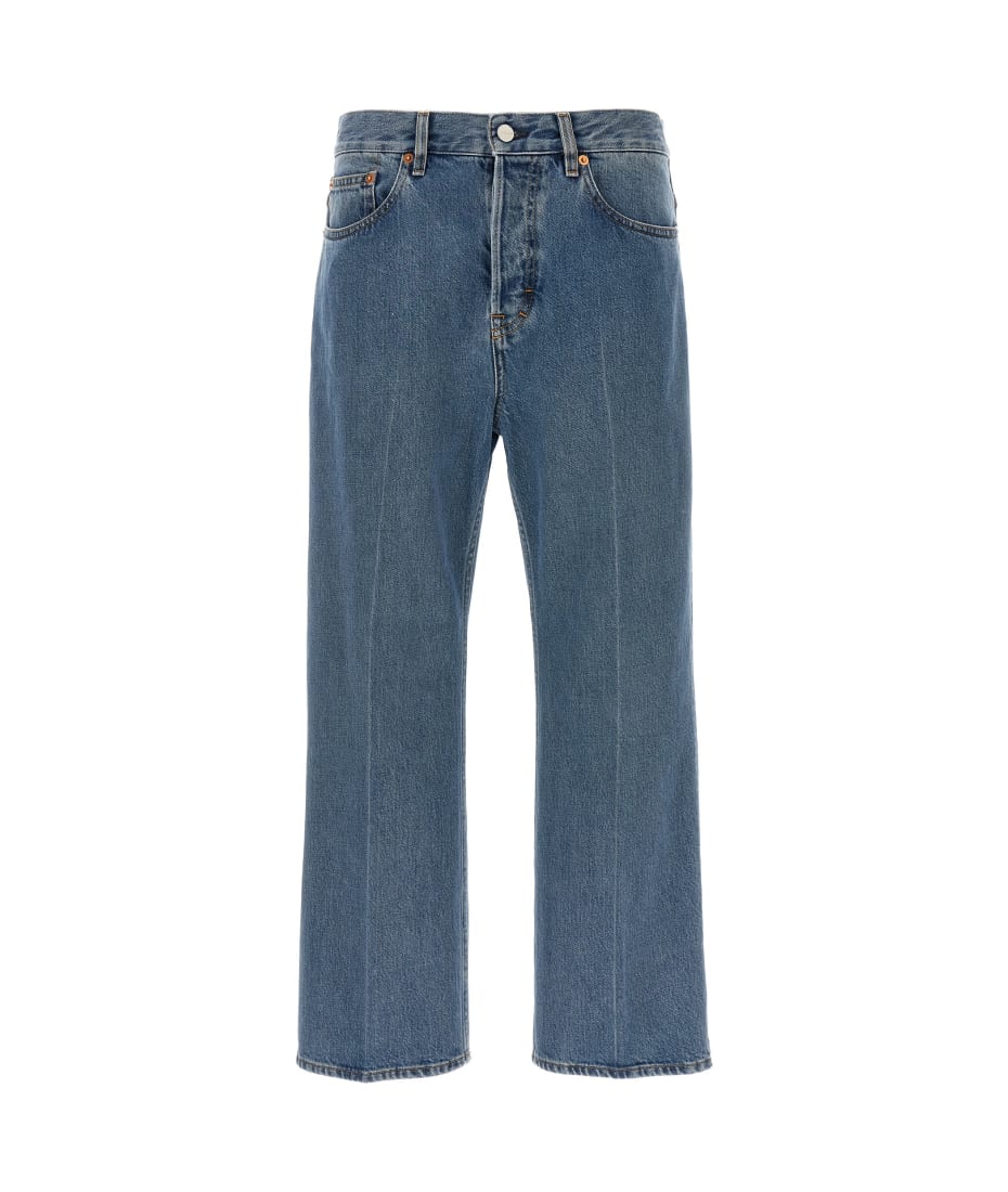 デニム・ジーパン GUCCI SS25 Cropped jeans (817989XDC8W 9000) Gucci Cropped Jeans | italist