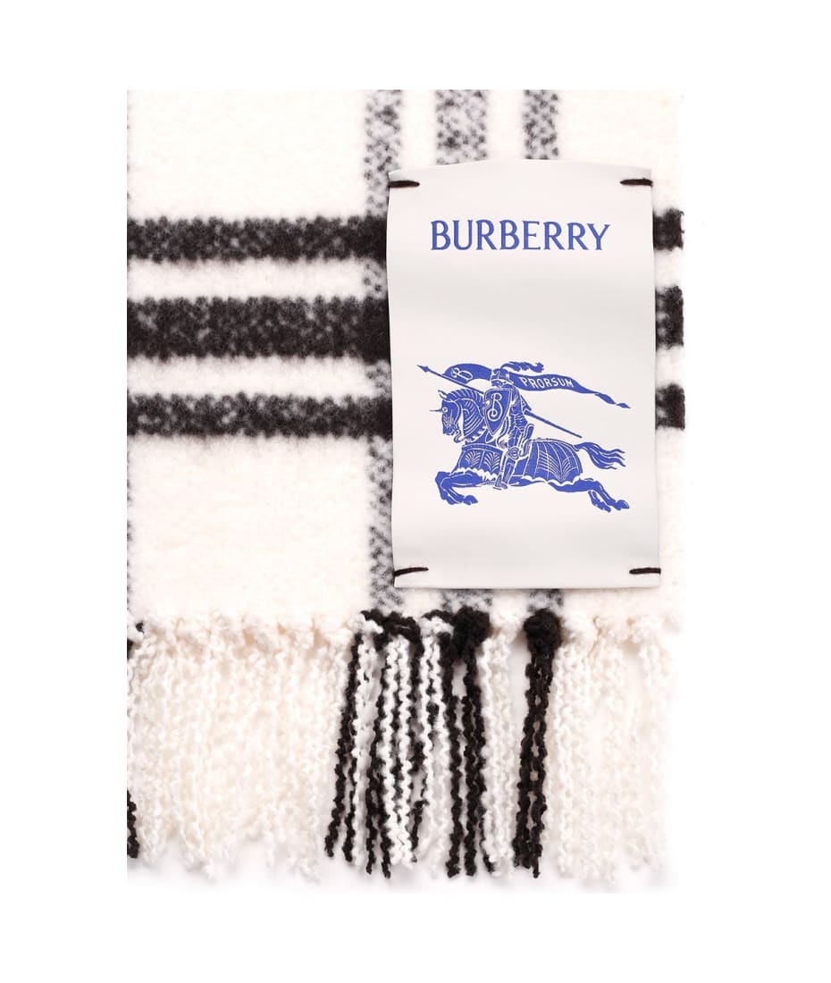 Burberry women Brushed Wool Scarf - Multicolor
