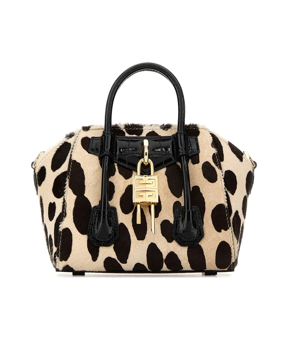 【送料&関税込】Givenchy Printed Calf Hair Antigona Lock Toy Givenchy Printed Calf Hair Antigona Lock Toy Handbag
