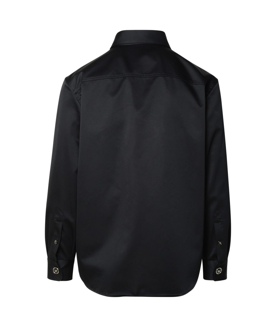 Versace Black Cotton Shirt - Black