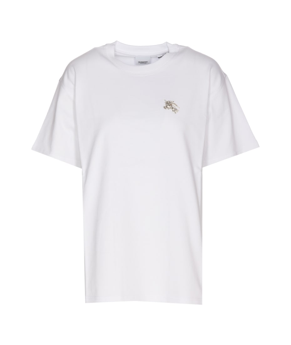 BURBERRY ホワイト Tシャツ レディース　XS バーバリー BURBERRY Tシャツ Mサイズ ロゴT ホワイト メンズ