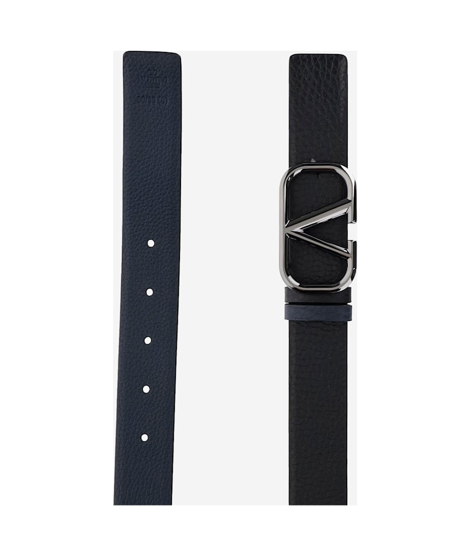 Valentino Garavani Vlogo Signature Reversible Leather Belt