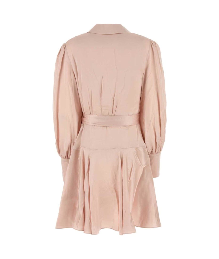 Zimmermann Dress Woman In Rose-pink Silk | italist