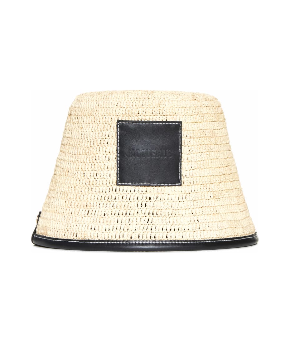 ハット JACQUEMUS Woman Hat Beige 245AC6423060 1FY Le Chapeau Lagrima oversized sun hat in beige - Jacquemus