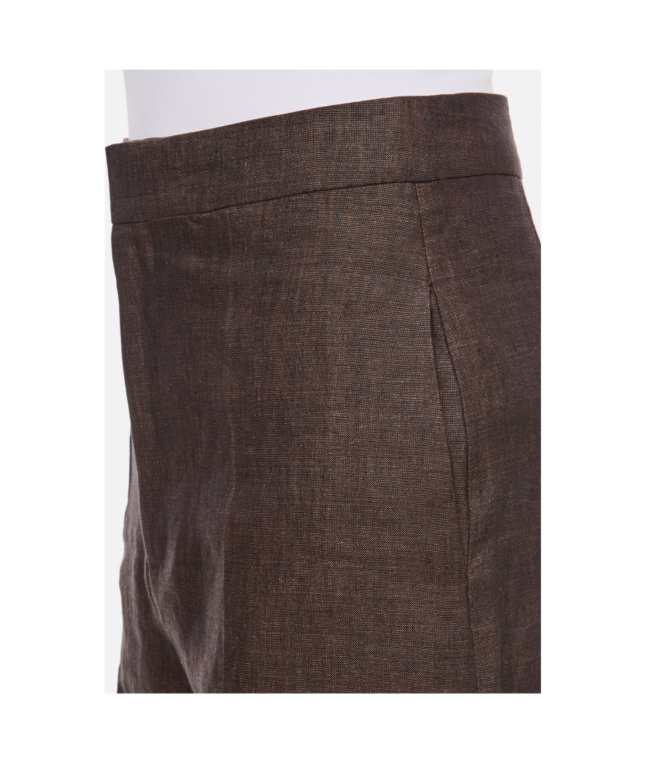 Loewe High Waisted Trousers Pants - Brown