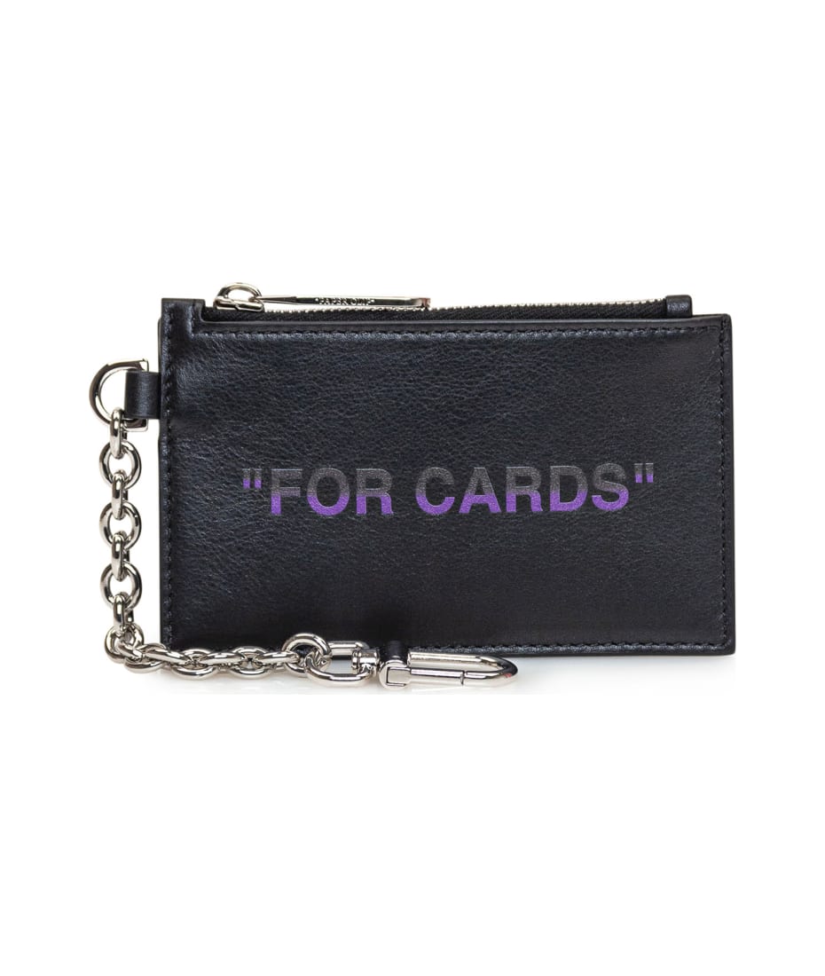 OFF WHITE Quote wallet FOR CARDS