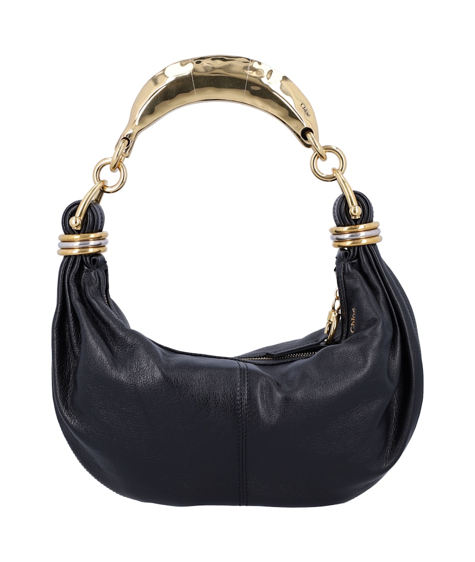 [CHLOE]クロエ BRACELET HOBO PICCOLA' HANDBAG Chloé Small Bracelet Hobo Bag In Grained Leather in Clay