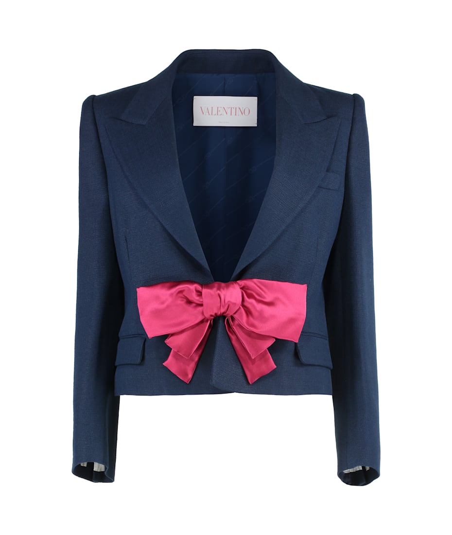 Valentino Garavani Short Jacket With Applied Bow | italist