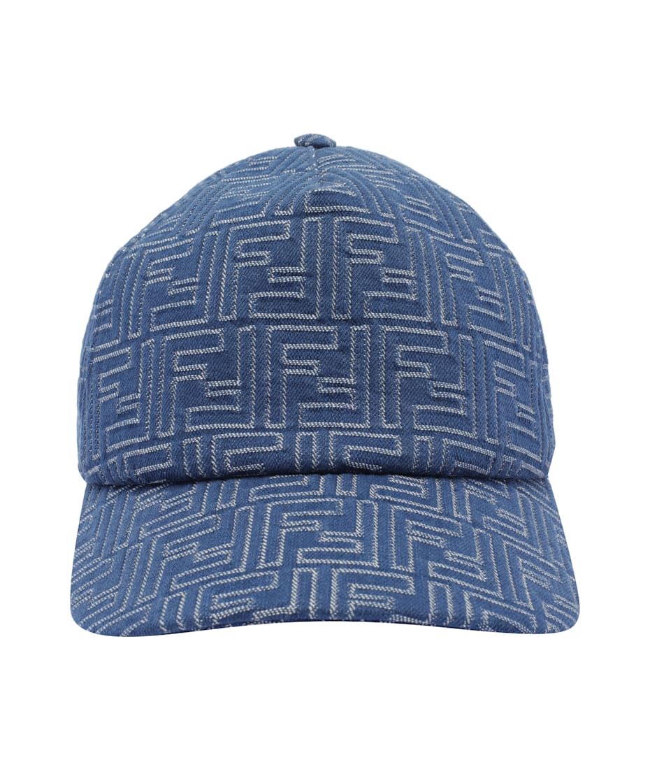 キャップ FENDI FF DENIM BASEBALL CAP Fendi Ff Denim Baseball Cap | italist