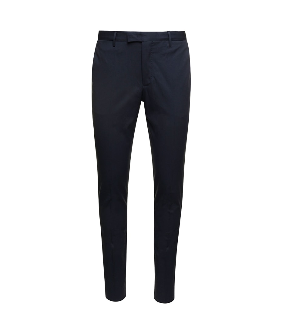 PT01 Skinny Tailored Trousers In Blue Cotton Man | italist, ALWAYS