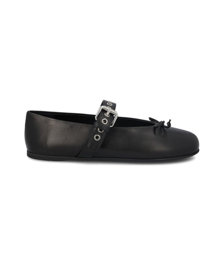 【送料&関税込】Miu Miu Bow-detailed Flat Shoes Miu Miu Bow-detailed Flat Shoes | italist
