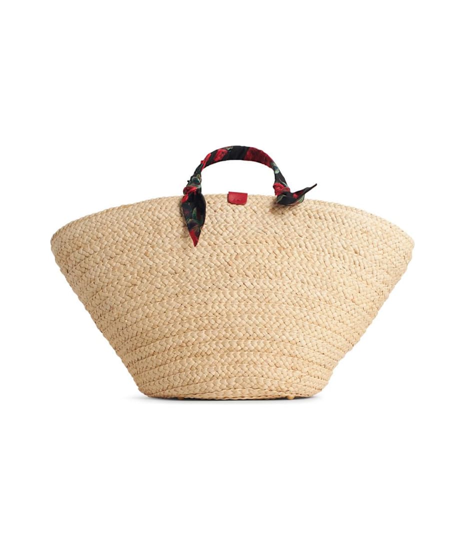 ハンドバッグ DOLCE & GABBANA rafia red corn blend shopping bag 53449cbc07d00e6f1114e7059dc687