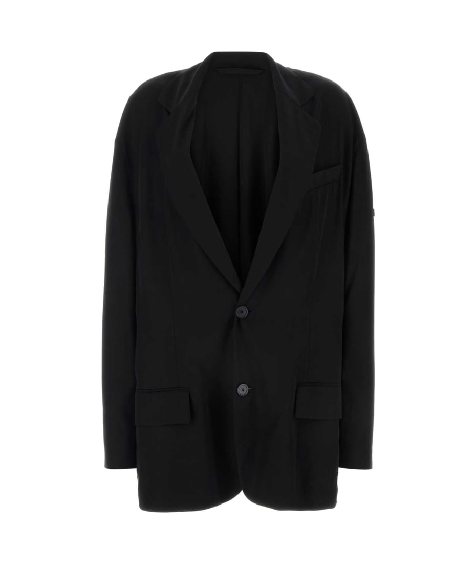 ジャケット Y PROJECT Black stretch jersey oversize blazer Y/Project Black Stretch Jersey Oversize Blazer | Grailed