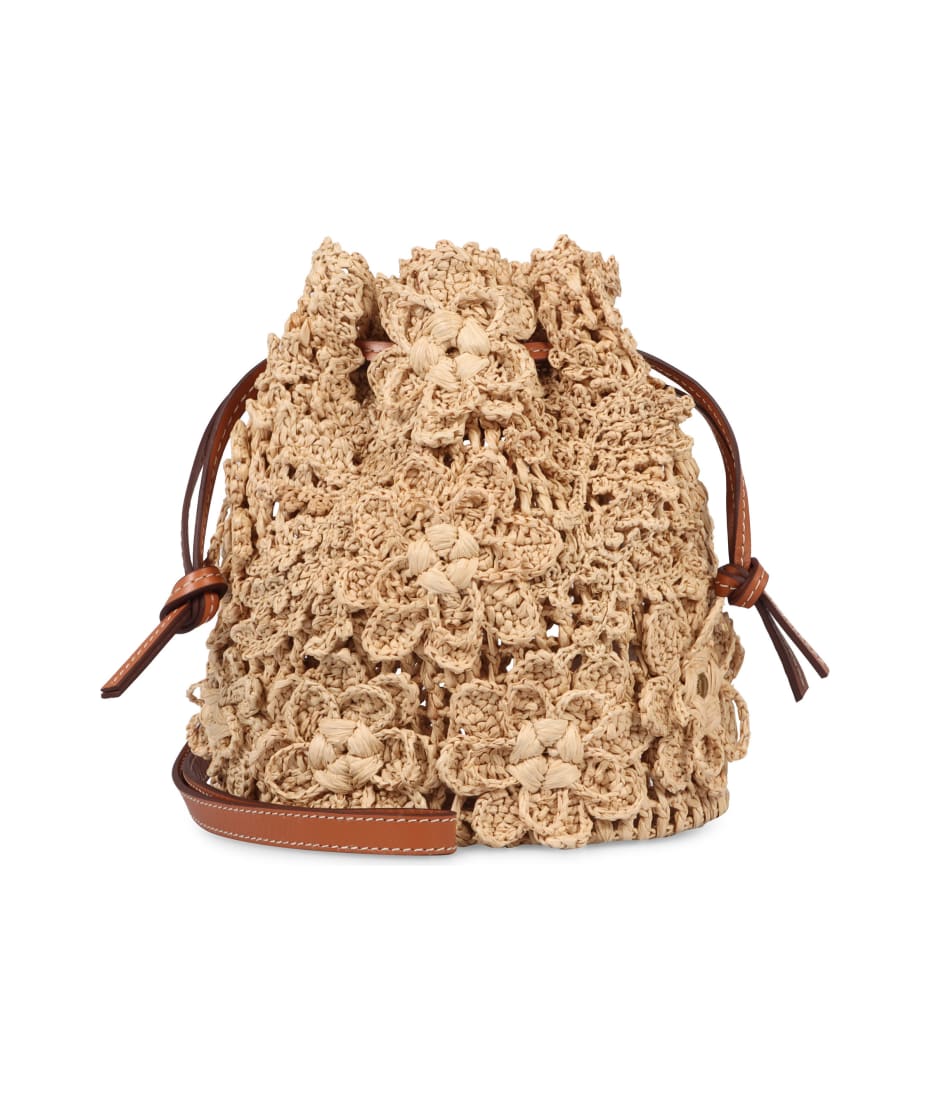 Zimmermann Floral Raffia Crossbody Bag | italist