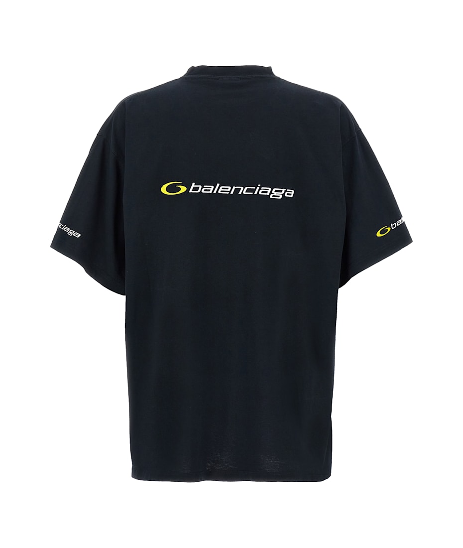 【関税込み】balenciaga Logo embroidery shirt Balenciaga Logo Embroidery T-shirt | italist