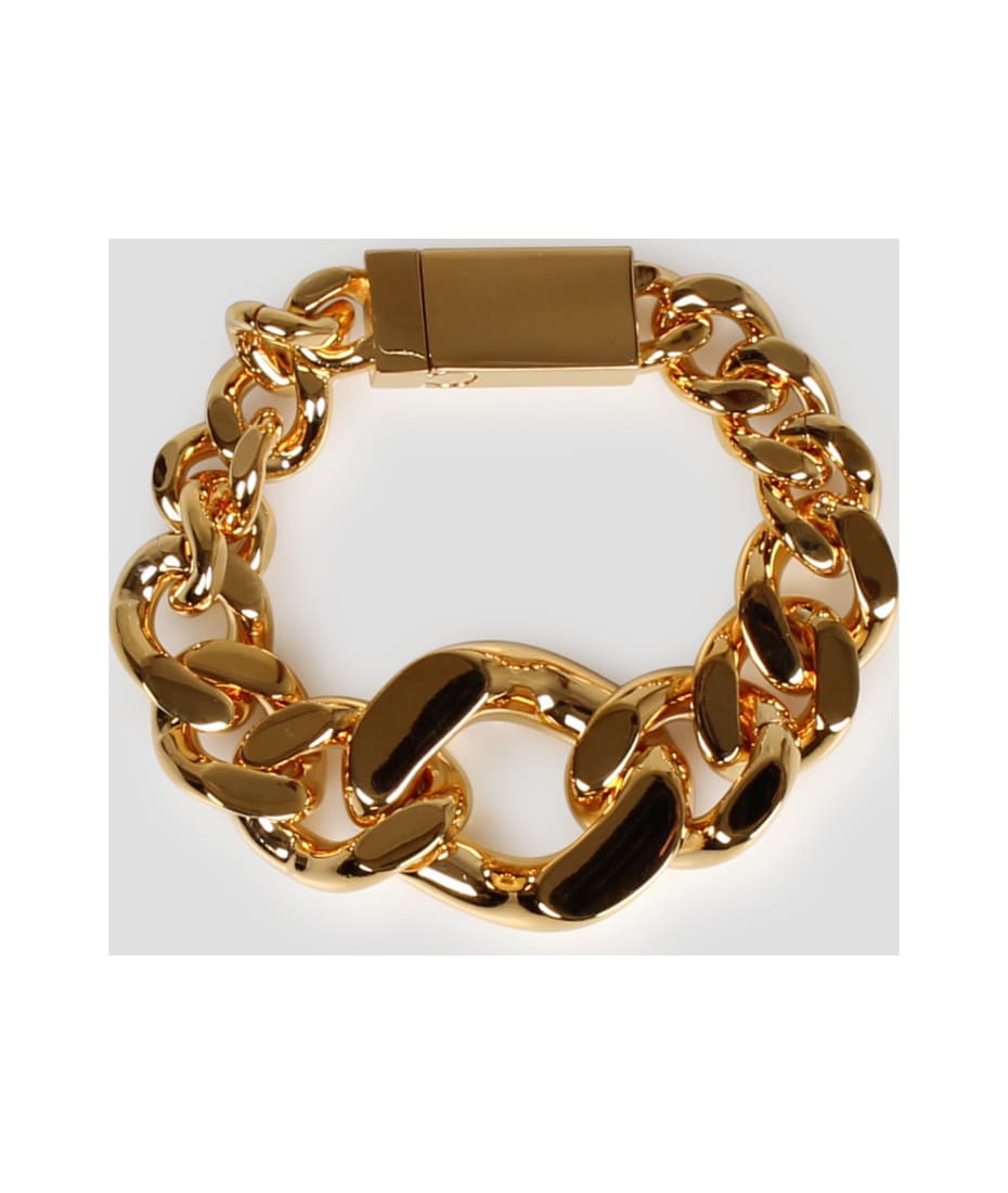 【送料&関税込】Saint Laurent Chain Bracelet Saint Laurent Logo Engraved Chained Bracelet | italist