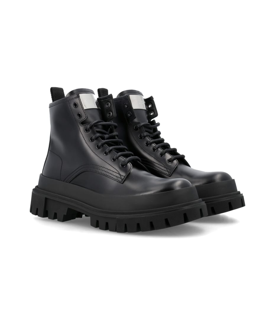 Dolce & Gabbana Studded Calfskin Hi-trekking Ankle Boots | italist