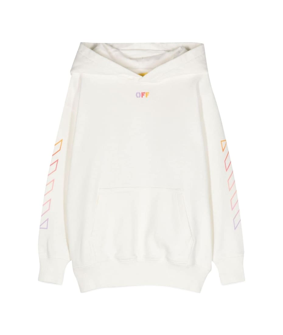 Off white hoodie rainbow hotsell