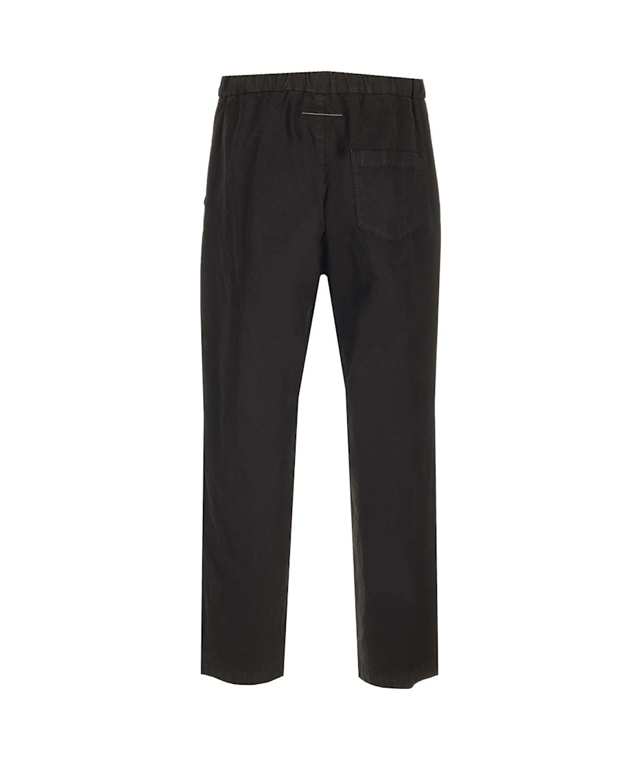 MM6｜TRAINING PANTS (S52KA0502 M25003 900) MM6 MAISON MARGIELA W Black Sweatpants with ruffles at the