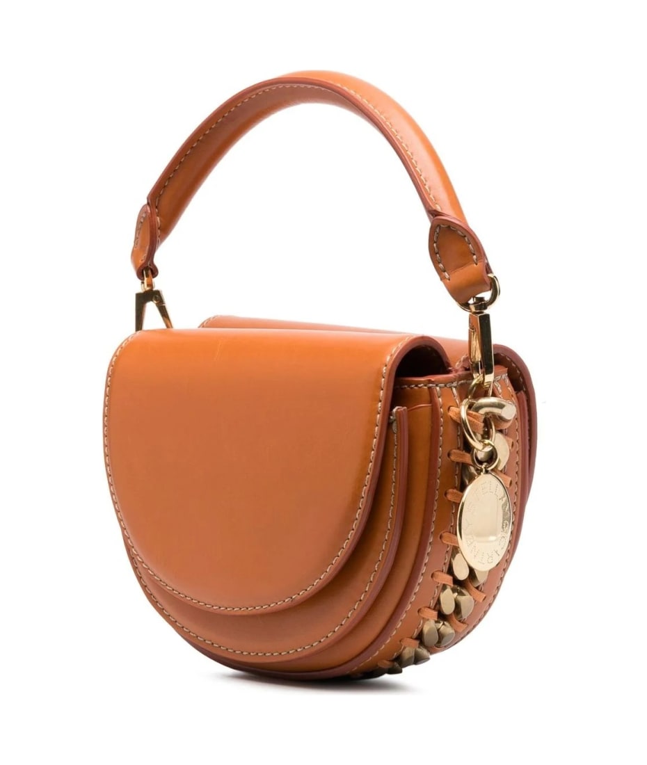 Stella McCartney Medium Frayme Flap Shoulder Bag - Orange