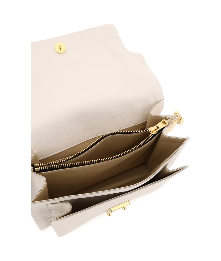 Marni Trunk Soft Bag Mini Shoulder Bag In Lily White