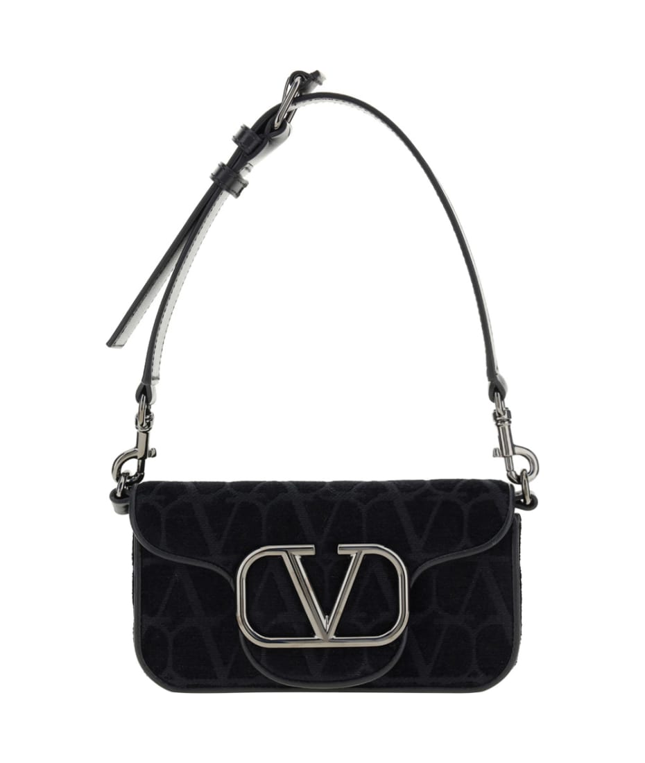 Loco Mini Leather Crossbody Bag in Black - Valentino Garavani