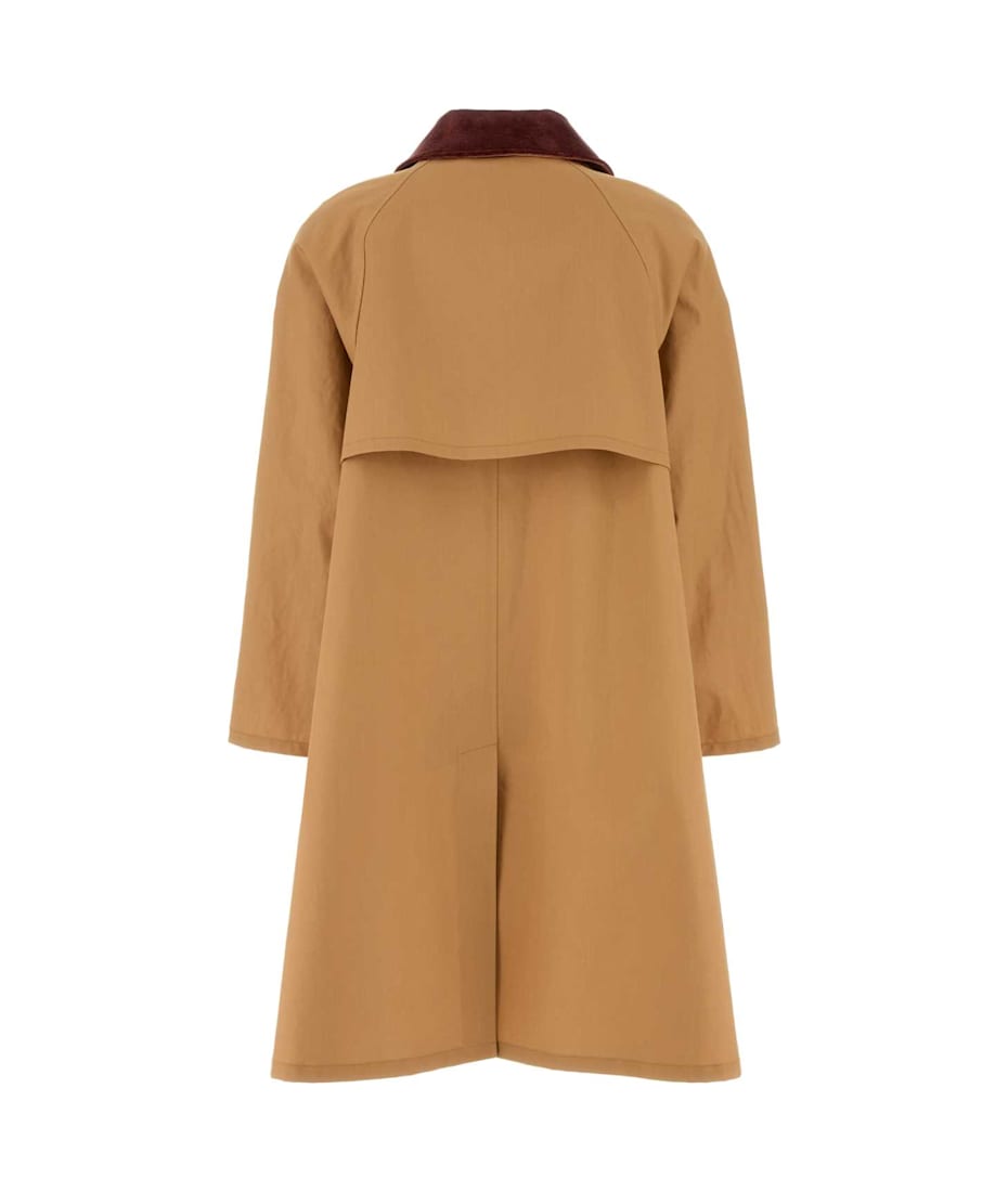 コート PRADA Camel Wool Blend Coat Prada Camel Cotton Overcoat | italist