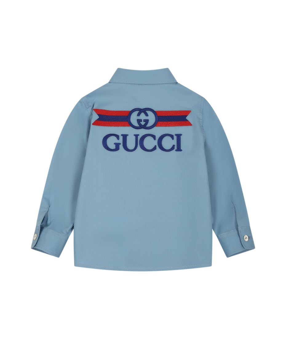 Gucci T-shirt For Boy in Blue