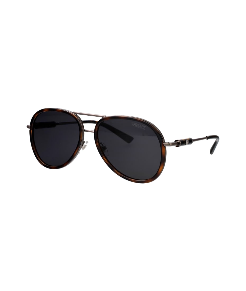 サングラス VERSACE Woman Sunglasses Brown 0VE2260 100187 Versace Eyewear 0ve2260 Sunglasses | italist