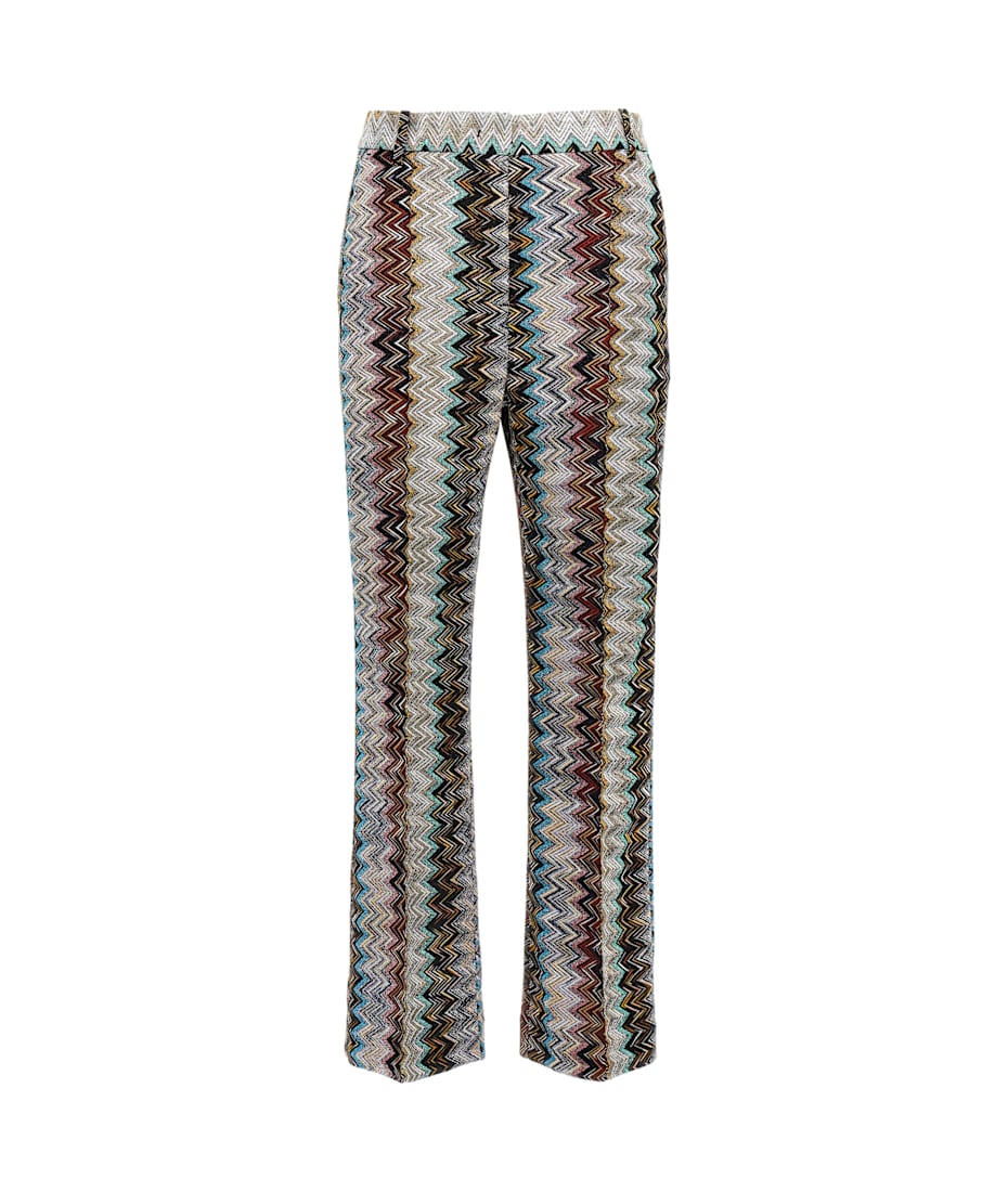 パンツ MISSONI FW24 Zig zag lame pants (DS24WI1CBR010G SM9JR) Missoni Zig Zag Lamé Pants | italist
