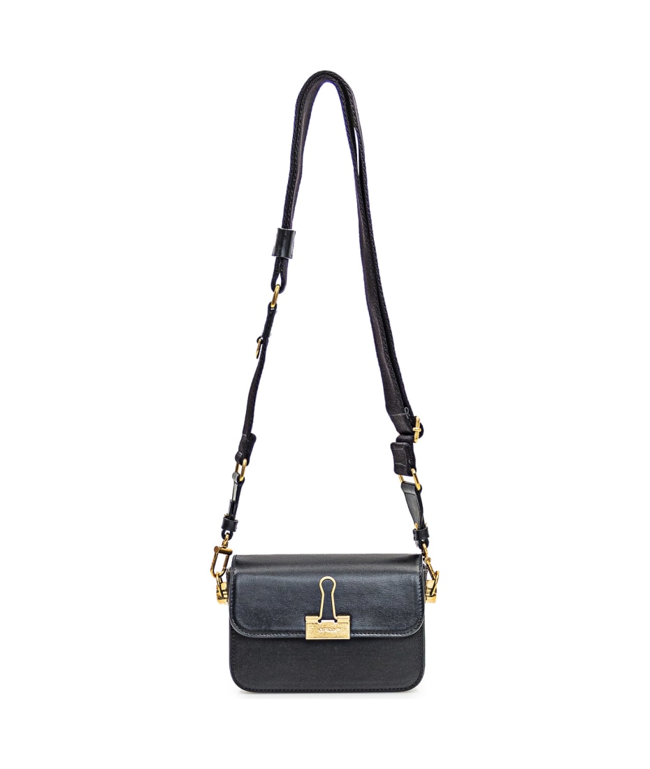 ハンドバッグ Off White Black leather small Plain Binder handbag Off-White Black Leather Small Plain Binder Handbag | italist