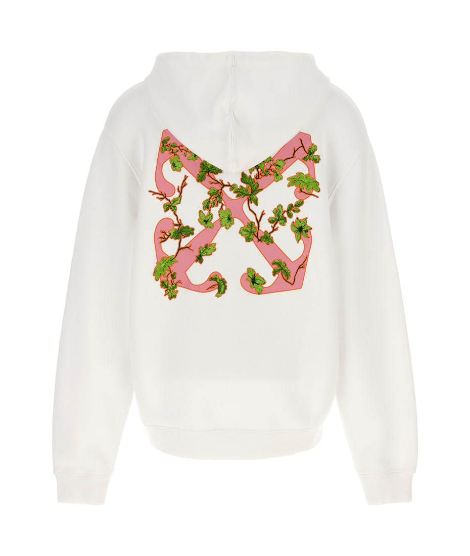 Off White ramage Flower Arrow Hoodie italist