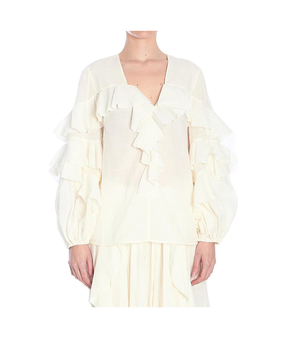 Zimmermann Acacia Ruffle Shirt | italist