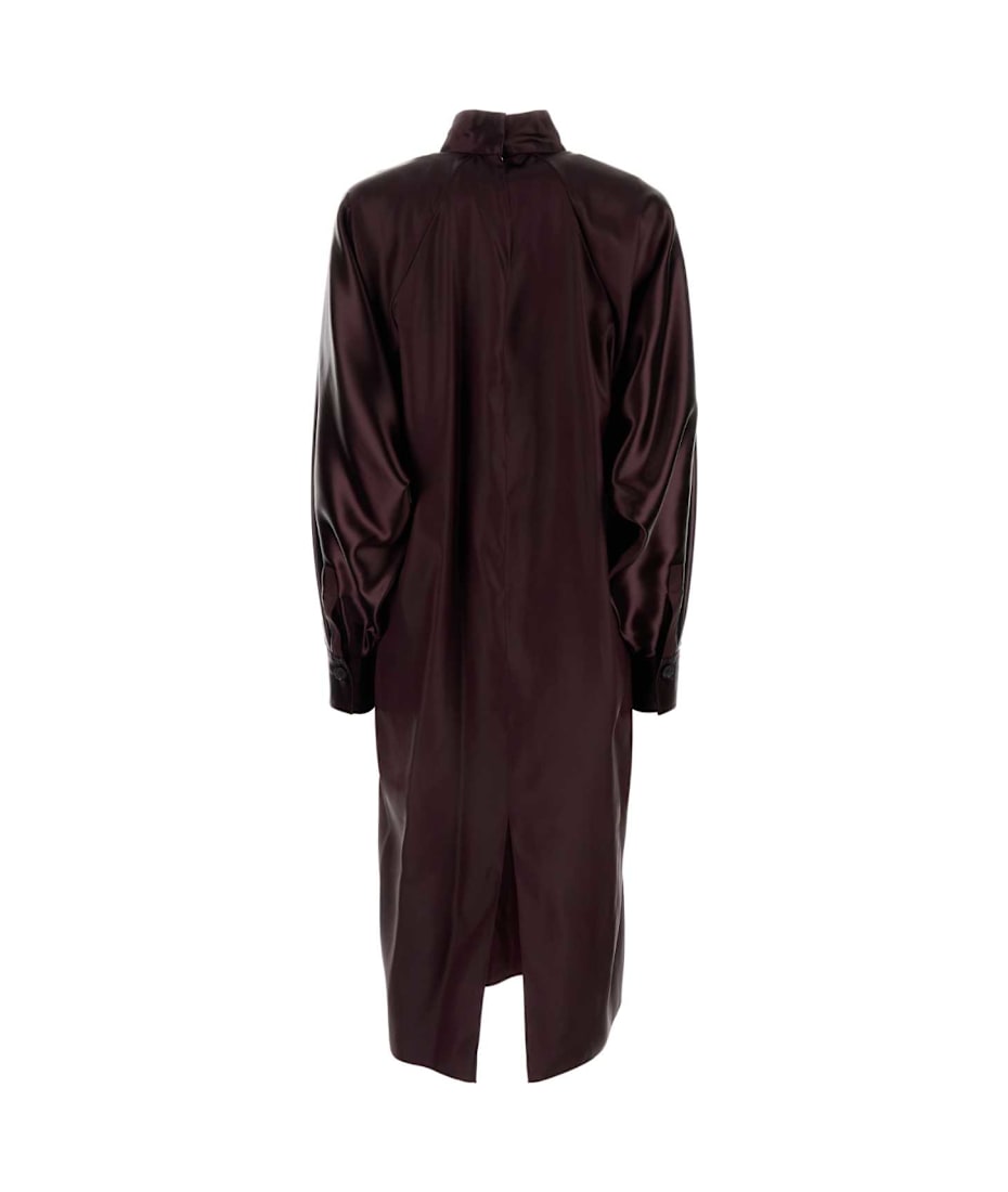 ワンピース SALVATORE FERRAGAMO Burgundy Satin Dress Ferragamo Burgundy Satin Dress | italist