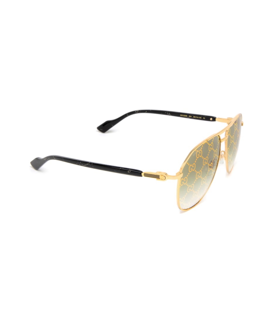 Gucci GG1220S Monogram Aviator Sunglasses