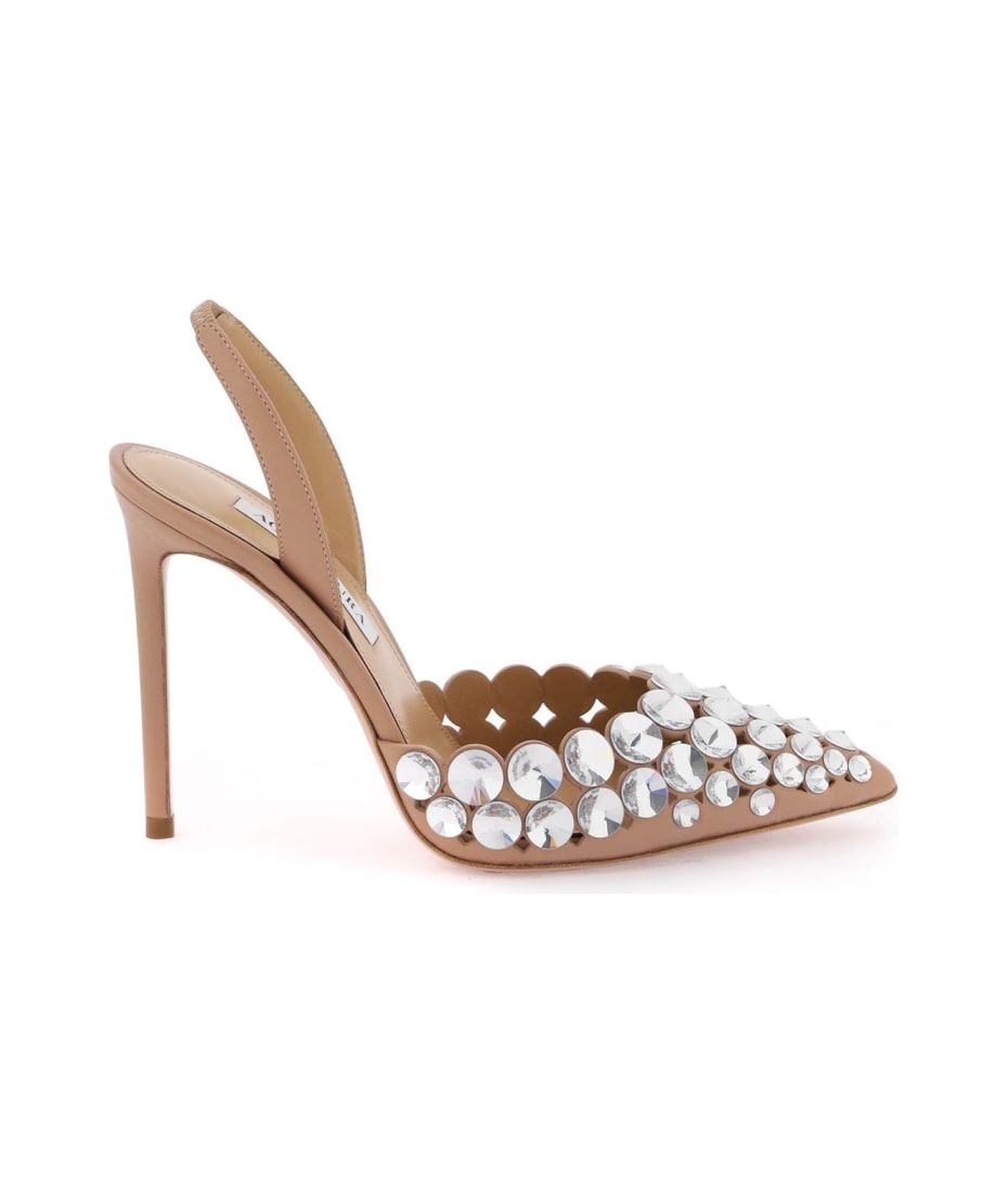【送料&関税込】Aquazzura Melodie Slingbacks With Pearls And Aquazzura Slingback Pumps | italist