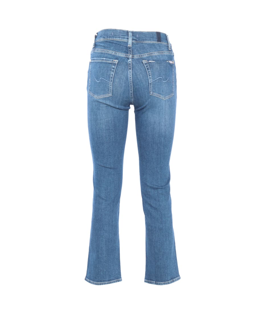 7 For All Mankind Cropped Women's Jeans. - BLUE