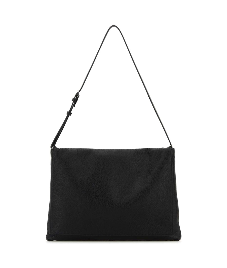 【関税&送料込】The Row Black Leather Nan Crossbody Bag The Row Black Leather Nan Crossbody Bag | italist