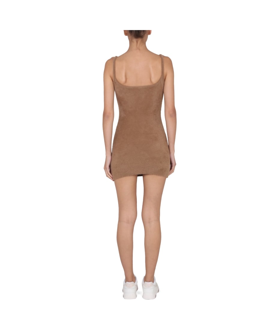 ワンピース Off-White FUZZY DRESS WITH LOGO (OWHI067_F22KNI0016210) Fuzzy mini dress OFF WHITE OWHI067F22KNI001 1001 - Ancote