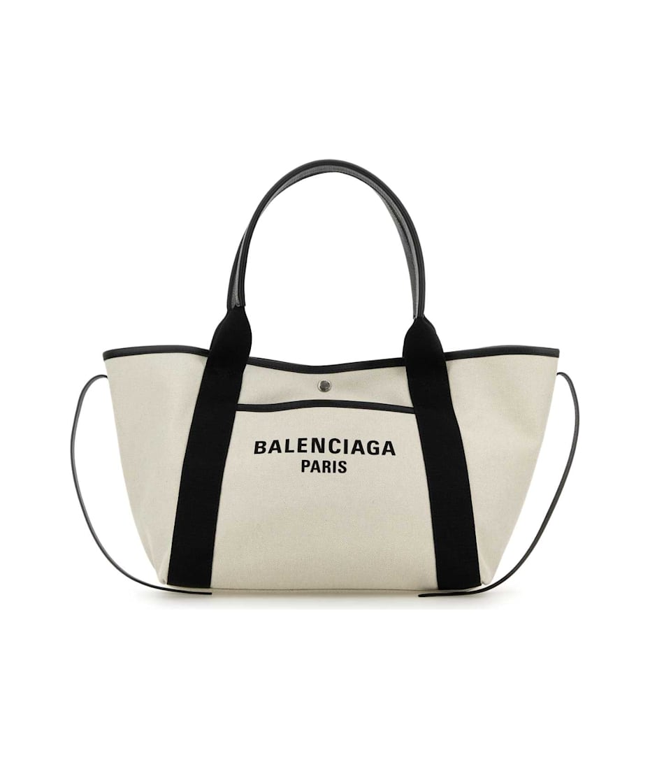 Balenciaga Sand Canvas Medium Biarritz Shopping Bag italist ALWAYS LIKE A SALE