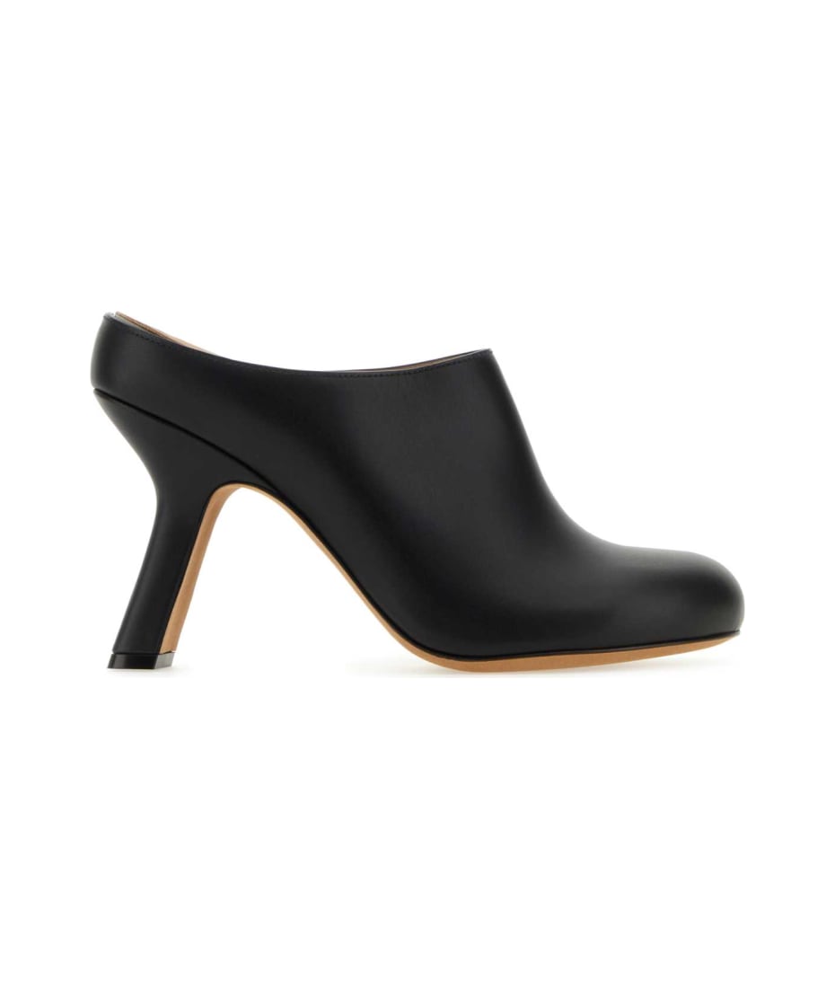 Loewe Black Leather Terra Mules | italist