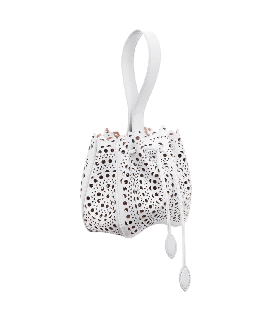Alaia White Rose Marie 16 Bag | italist