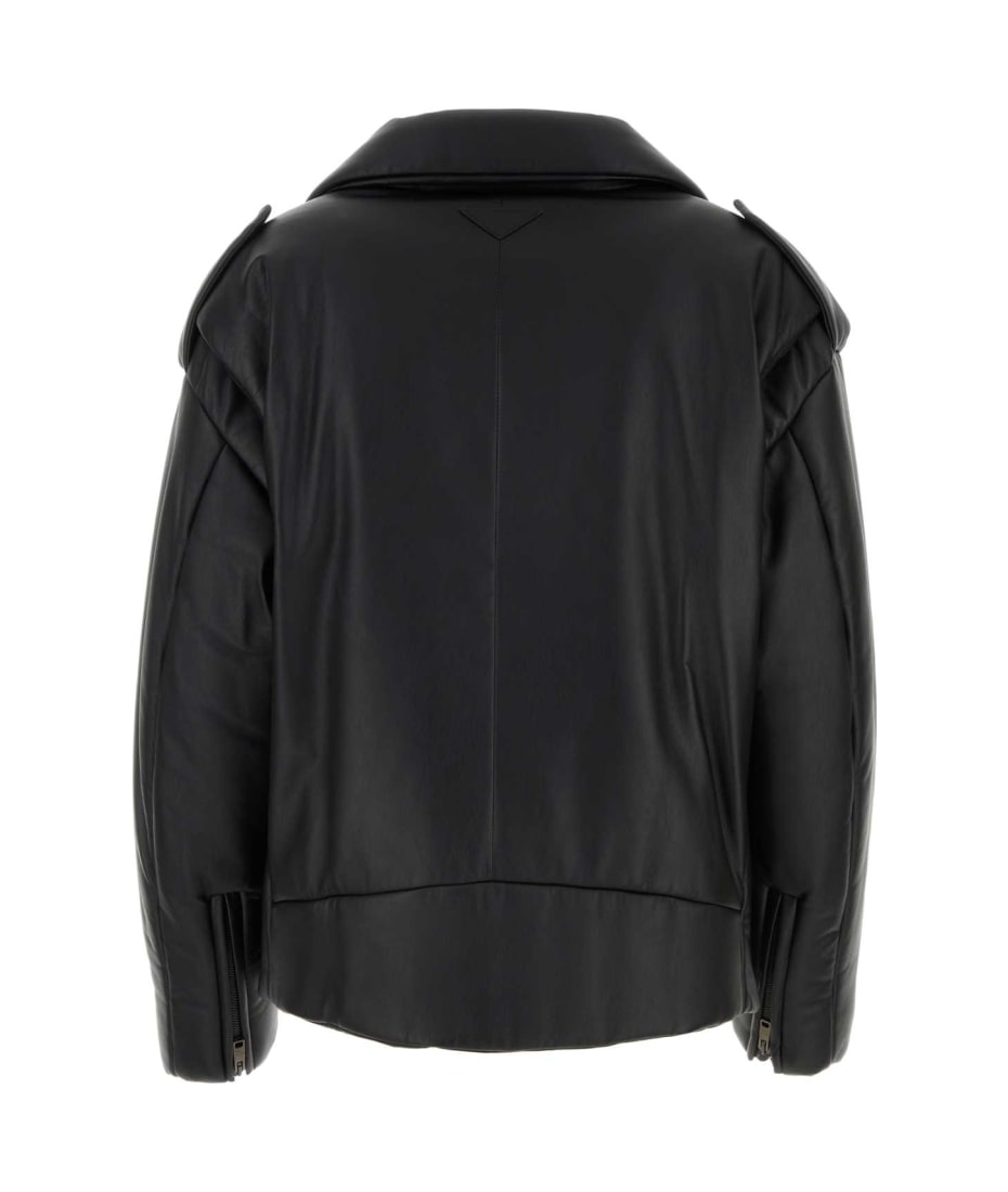 レザージャケット・コート PRADA Black nappa leather padded jacket (58A049FLY F0002) Black nappa leather padded jacket – G&B