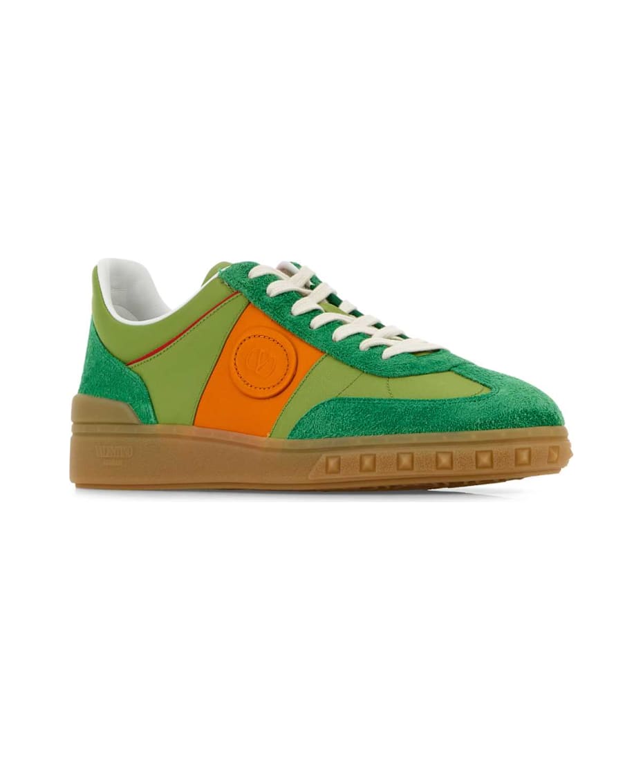 スニーカー Valentino Garavani Multicolor Suede Upvillage Sneakers Valentino Garavani Multicolor Suede And Fabric Upvillage