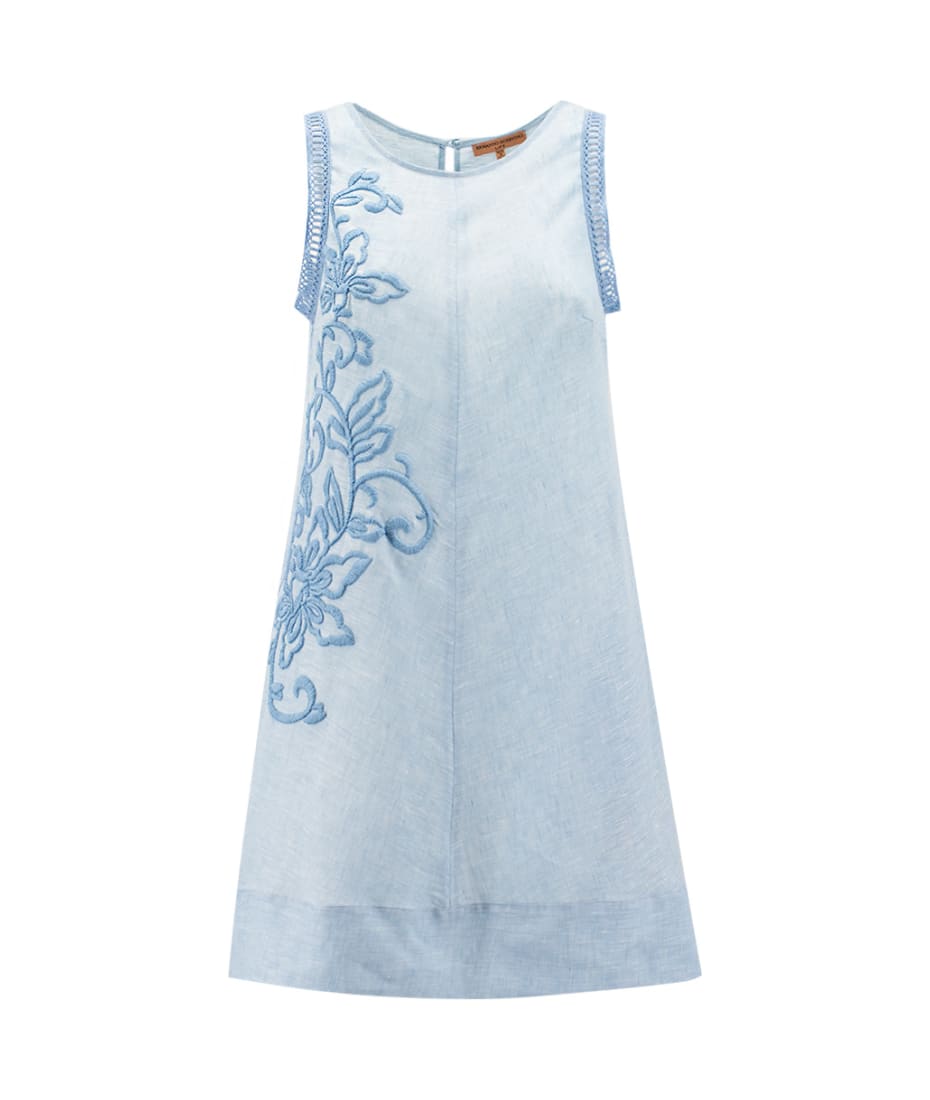 designer blue lace dress Sassy Shortcake Liv Blue Corset Dress main image 0